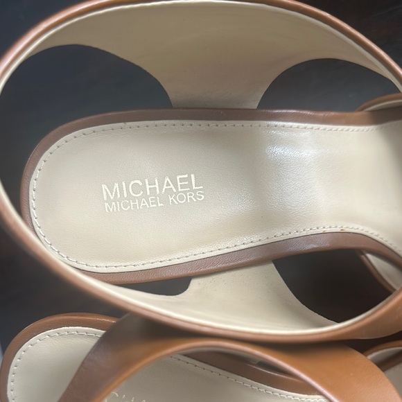 Michael Kors Women's Brown High Heel Sandals - Picture 4 of 6